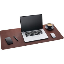 Schreibtischunterlage aus Leder - 91 x 43 cm - Schreibtischunterlage für das Homeoffice, Schreibtischzubehör, Schreibtischschutz, XXL-Mauspad,