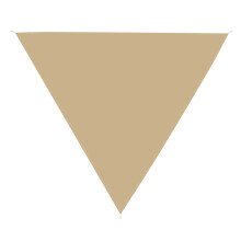 Voile d'ombrage triangulaire jaune sable Eease pour espaces extérieurs