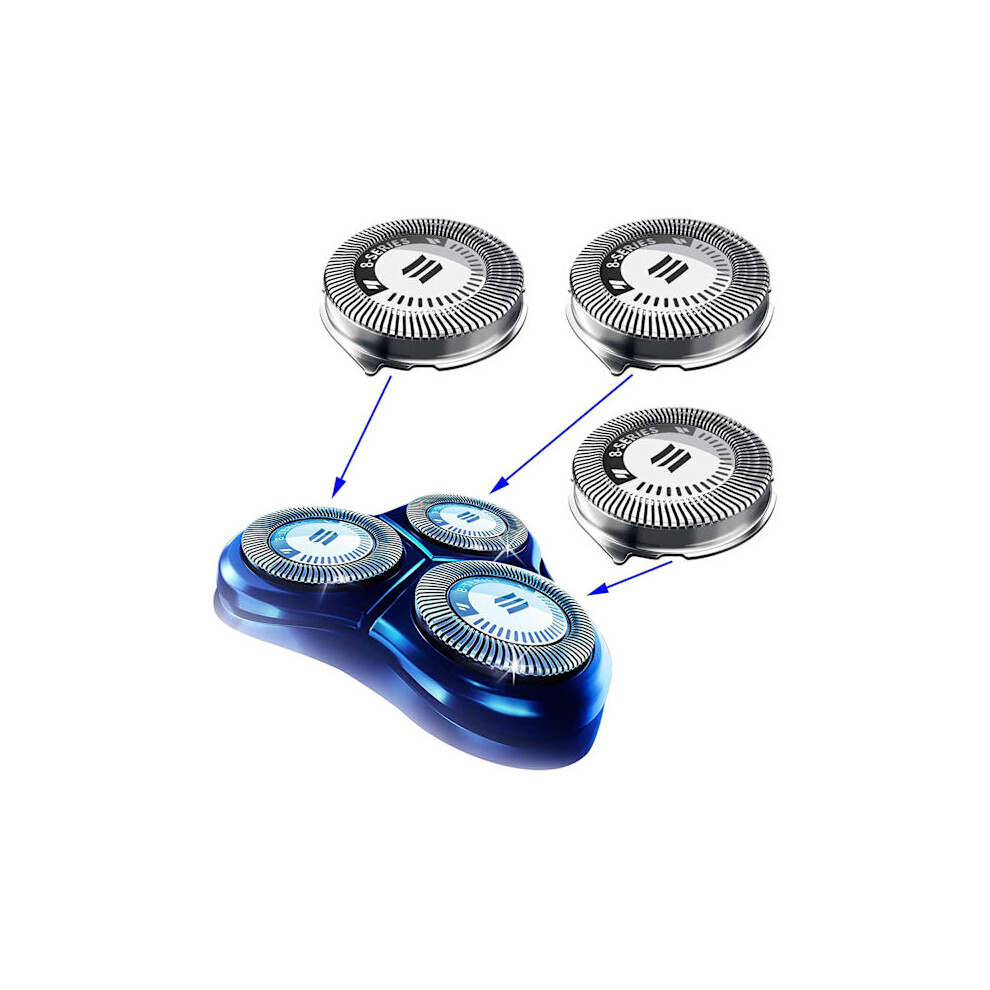 HQ8 Heads for compatible with Philips Norelco Shavers OEM HQ8 Heads (3-pack)