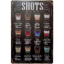 Panneau rétro en métal pour bar/café/pub/club de bière - Décoration murale - Thérapie de groupe pratiquée ici - 30 x 20 cm