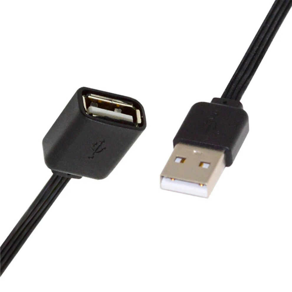 For 13Cm Usb 2.0 Type-A Male To Type-A Male Female Data Flat Slim Fpc Cable For Fpv Disk Phone 9425574795892