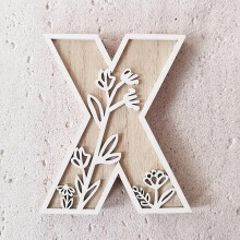 Lettres en bois AZ de 12,7 cm (5 pouces), compatibles avec la décoration murale, la peinture à faire soi-même pour la chambre des enfants, les