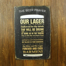 Beer Beer Cup Painting Wall Sticker Bar Pub Metal Aluminum Sign Plaque Size: 12 x 8 Inches