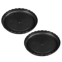 2Pcs Portable Pot Tray Collecting Excess Drainage Plastic Wear-resistant Anti-deform Planter Tray for Garden