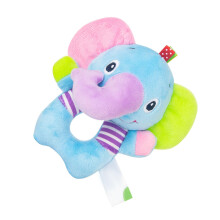 Baby Rattle Toy Plush Animal for Newborns Soft Cotton Sensory Development Gift 012 Months