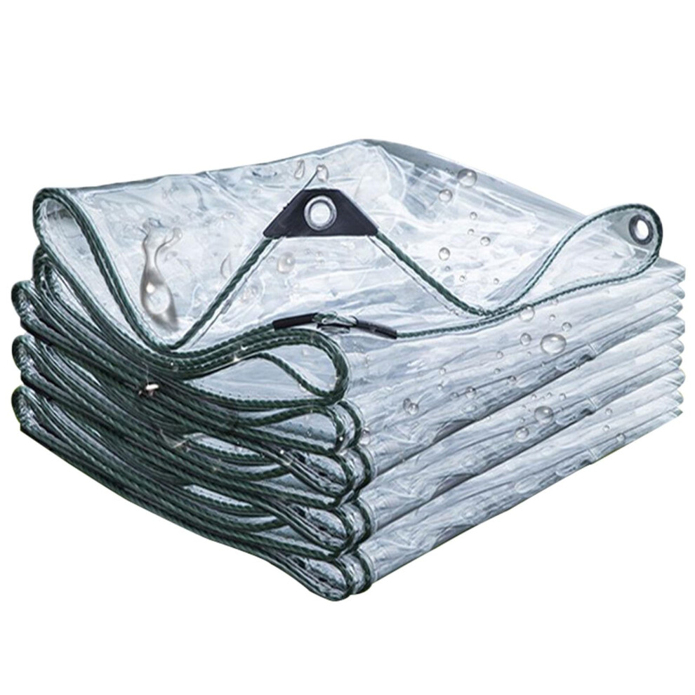 Clear Pvc Tarp 10X20m Waterproof Transparent Tarpaulin With Reinforced Corners For Tent Pool Roof 9164114643490