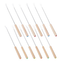12pcs Stainless Steel Fondue Forks Set for Cheese and Chocolate Hot Pot Buffet Use