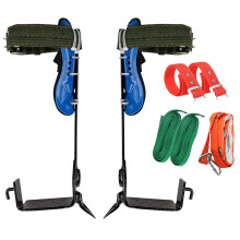 Tree Climbing Spikes with Safety Belt, Adjustable NonSlip Pedal, Secure Bark Grip, 100kg Capacity