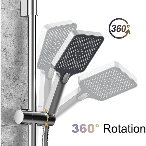 Adjustable Shower Head Holder Fits 19–25mm Slide Bar with Easy Angle Adjustment for Handheld Bracket 2