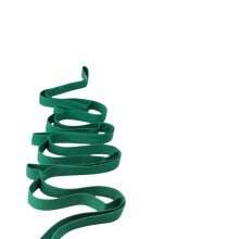 Yoga Stretch Strap with 10 Loops NonElastic for Flexibility Balance and Strength – Green