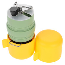 Manual Coffee Grinder with Adjustable Grind Settings, Compact Hand Crank for Travel and Camping
