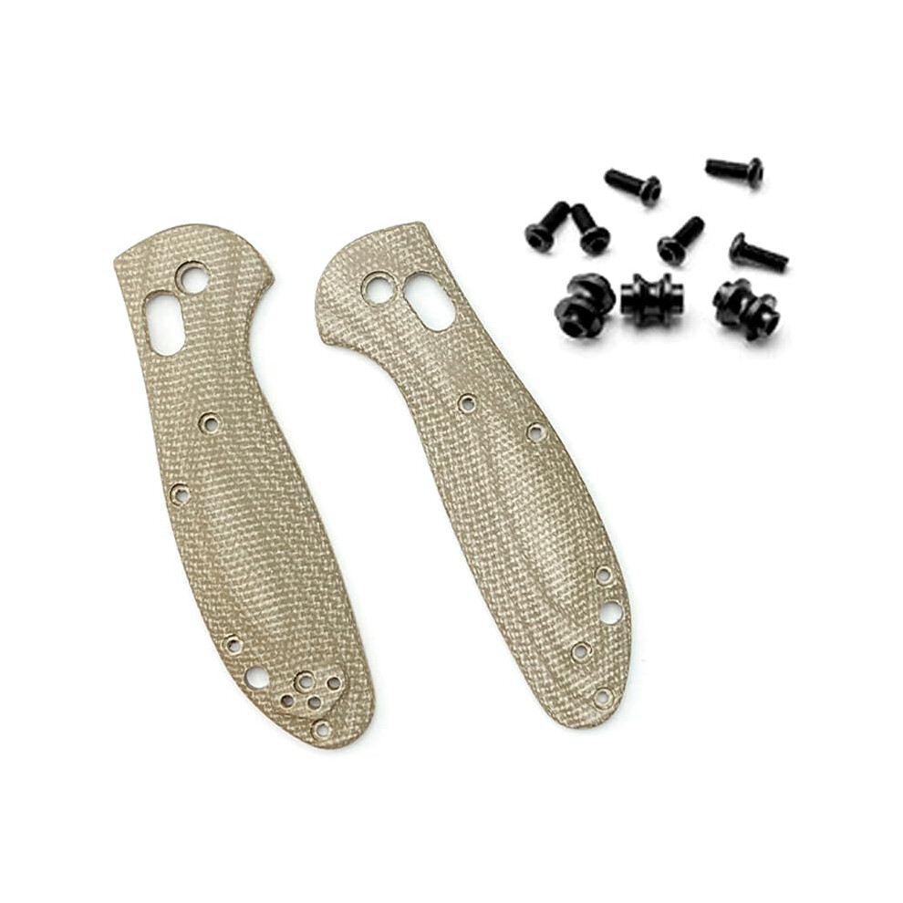 Micarta Handle Scales For Benchmade Griptilian 555 556 557 With Screws, Enhanced Grip Control 9164114644558