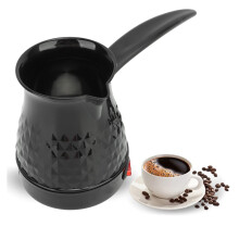 Electric Turkish Coffee Maker 600ml Stainless Steel Coffee Pot with AntiScald Handle and Even Pour