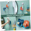 2pcs Adhesive Shower Head Holder No Drill Adjustable Bracket for Bathroom Handheld Mount 4