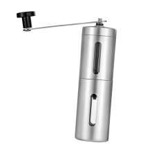 Manual Stainless Steel Coffee Grinder with Adjustable Grind Size for Home, Travel and Camping