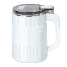 Electric Coffee Grinder with Speed Grinding, Easy Button Control for Home and Office, White