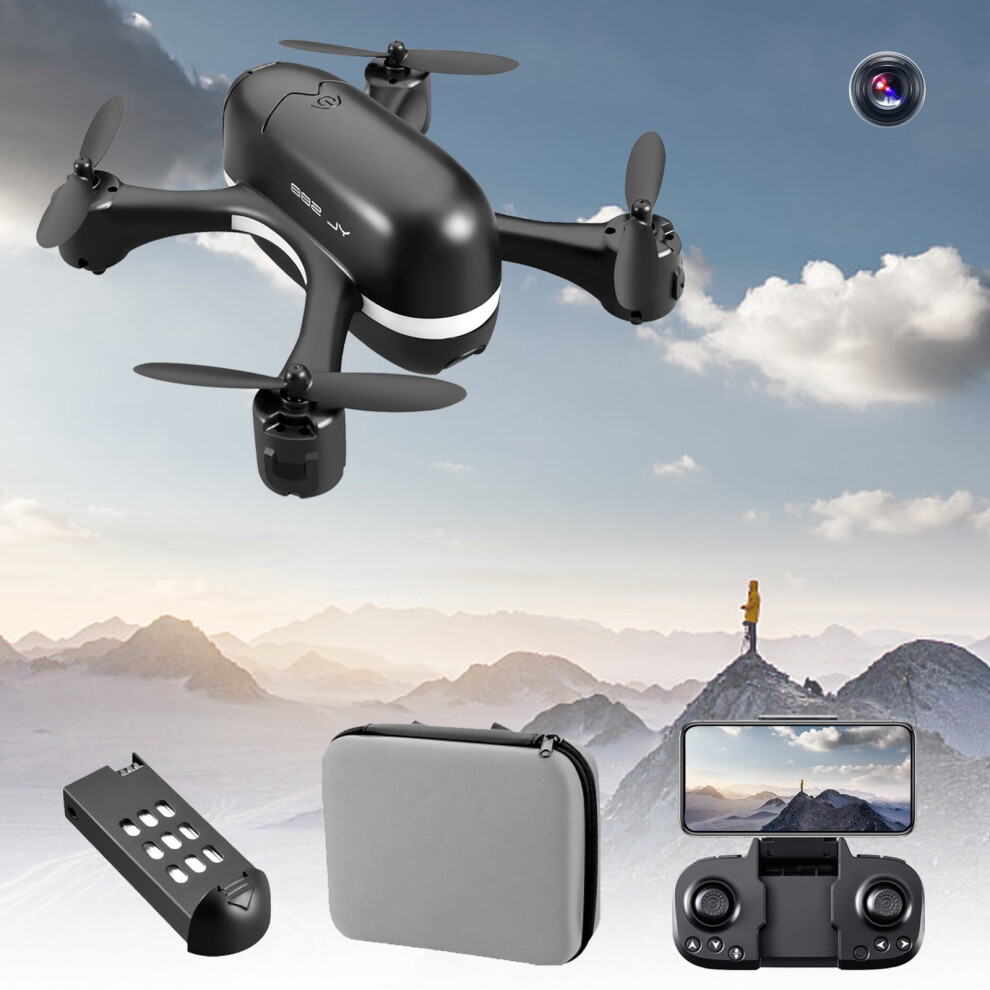Viflosae Mini Drone 1080P Camera, Foldable Rc Quadcopter W/Gesture Control, Altitude Hold, Headless Mode, Compatible With Gifts For Boys Girls, Black 9395123998282