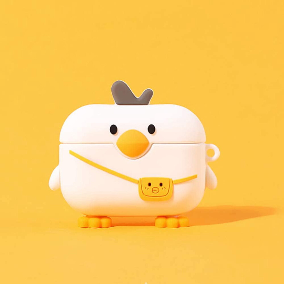 Compatible For Compatible With Airpods Case Pro Bag Duck Ã¯Â¼ÅKids Teens Girls Boys Women Protective Silicone Skin For Airpod Case White 9395123999142