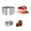 Yakbaofuo Stainless Ring 11 Piece Adjustable Ring Retractable Cake Ring 6