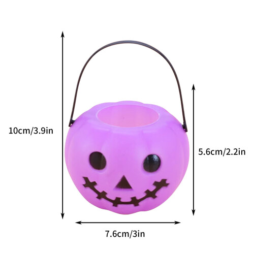 Κουβάς SHIMELE με κολοκύθες για το Halloween - Πλαστικός κουβάς με γλυκά για διακοσμήσεις 2