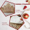 Namzi - Set de 6 sets de table Flocon de neige, 43 cm, Décorations de Noël (Or) 4