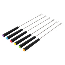 Stainless Steel Chocolate Dipping Forks Set with Ergonomic Handle for Fondue, Fruit, and Cheese 6pcs