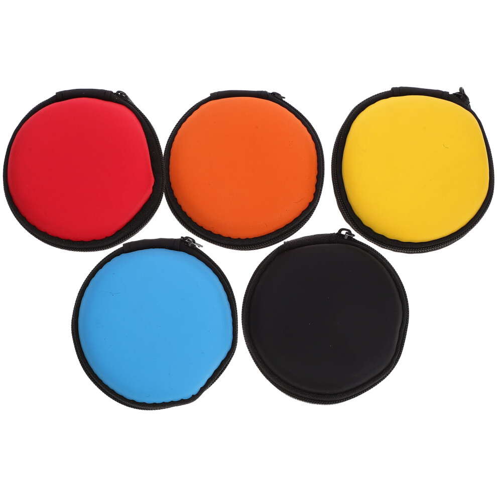 5 Pcs Headphone Storage Case Earphone Storage Case Earphone Carrying Bag Earphone Case 9395123000824