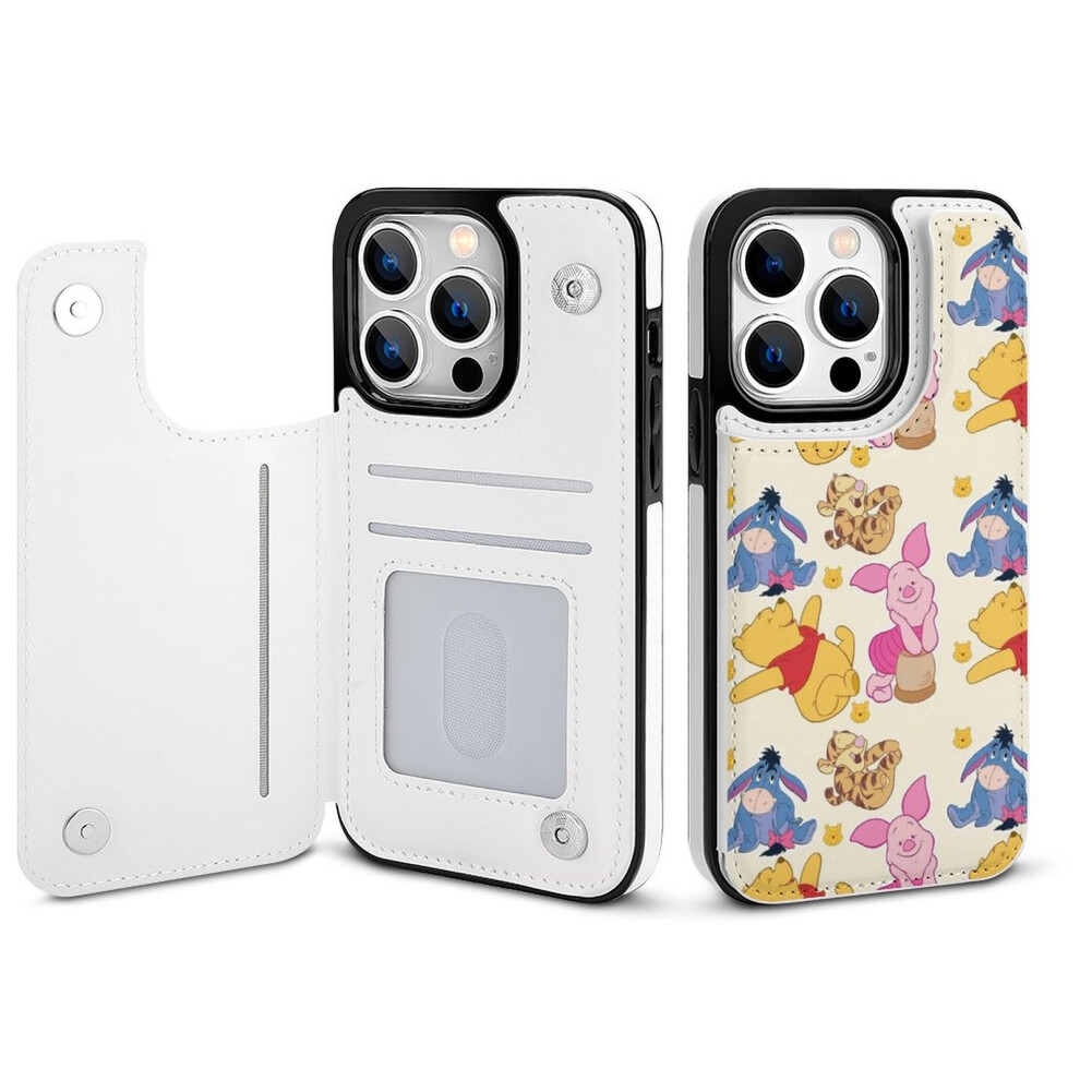 Mickey Mouse Compatible Iphone 14 Pro Wallet Case With Card Holder, Pu Leather Flip Folio, Shockproof Cover For Women & Girls 9395123000992
