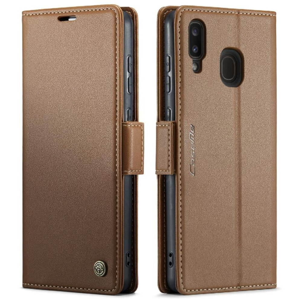 Caseme Case For Compatible With Samsung Galaxy A20/A30/M10s Wallet Case Anti Fraud Kickstand Card Slot Shockproof Case 9395123001159