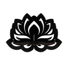 Lotus Πλωτό Γωνιακό Ράφι Γοτθική Διακόσμηση για Απόκριες Ράφι Κρεμαστό Ράφι με