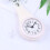 Waterproof Wall Clock Bathroom Mute Wall Clock Suction Cups Hanging Clock (White without Battery) 6