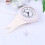 Waterproof Wall Clock Bathroom Mute Wall Clock Suction Cups Hanging Clock (White without Battery) 5