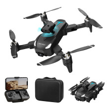 Drone Viflosae 2.4G WiFi FPV avec caméra 1080p, moteur sans balais, retour automatique, mode Suivez-moi, maintien d'altitude, compatible avec les