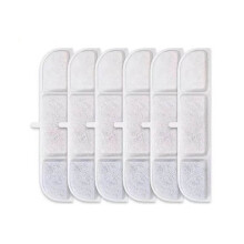 6-teiliges Set mit Wasserspender, Filter, Futterautomaten und Filterwattepads für Haustiere