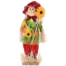 Socrú Bláthanna Seasamh CreativeArrowy, Socrú Radharc Oíche Shamhna Scarecrow