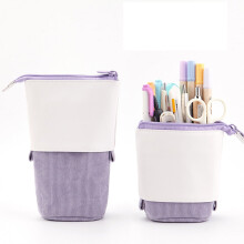 Cailmei2Pc Geantă telescopică convenabilă și rapidă pentru pixuri, capacitate mare, violet, 13 cm x 9 cm x 7 cm