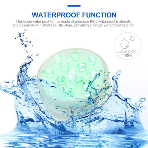 Candles Underwater Lights for Ponds Submersible Lights LED Pool Lights Diving Light Remote Control Plastic 1