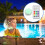 Candles Underwater Lights for Ponds Submersible Lights LED Pool Lights Diving Light Remote Control Plastic 5