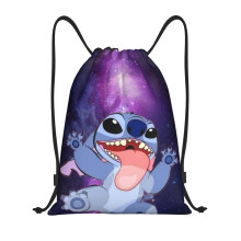Stitch Classic trekkoordtas, opvouwbaar, sporttas, fitnesstas, unisex, strandtas, sporttas, reistas, middelgroot