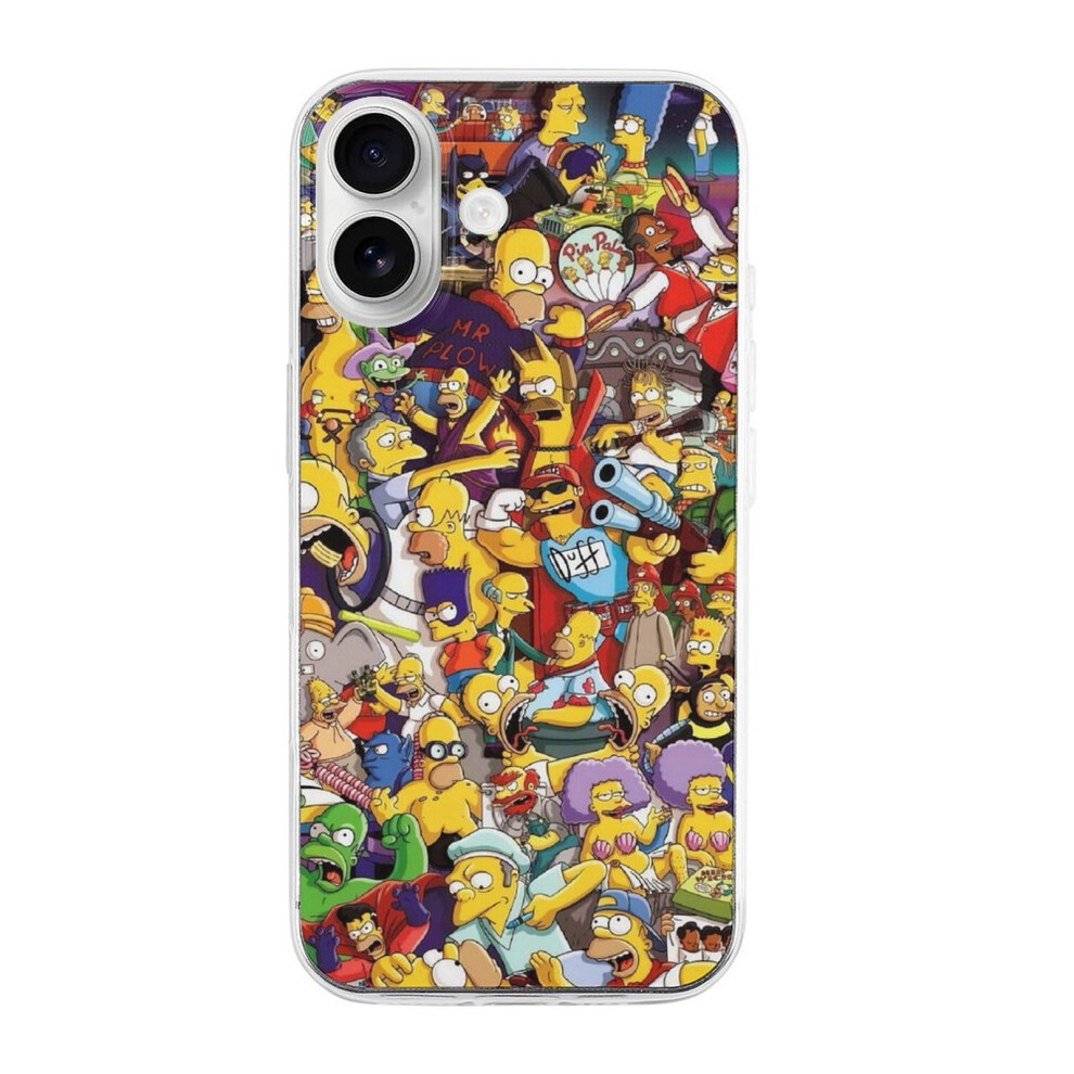 Simpson Tpu Case For Iphone 16 Â Ultra Slim, Shockproof, Anti-Yellowing, Scratch-Resistant, Wireless Charging Compatible, Enhanced Grip Transparent 9395123222769