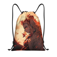 Demon Slayer Classic trekkoordtas, opvouwbaar, sporttas, fitnesstas, unisex, strandtas, sporttas, reistas
