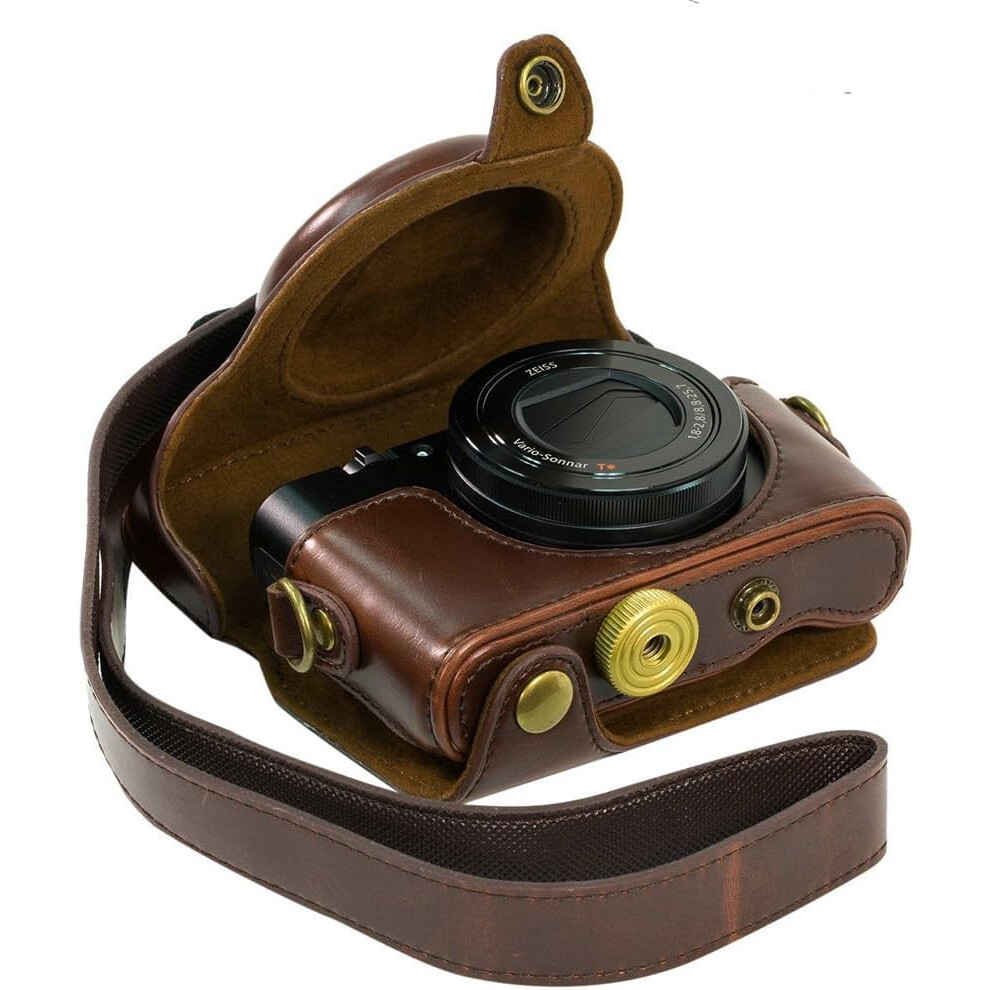 Pu Leather Camera Bag Case Cover For Compatible With Sony Rx100 Rx100ii Rx100iii Rx100iv Rx100vii Rx100viii M3 M5 M6 M7 9395123222547