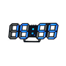 Kiplyki Digital Alarm Clock Automatic Photosensitive Digital Clock 3 D Electronic Clock Multi-function Mount Dual-purpose LED Clock White Frame