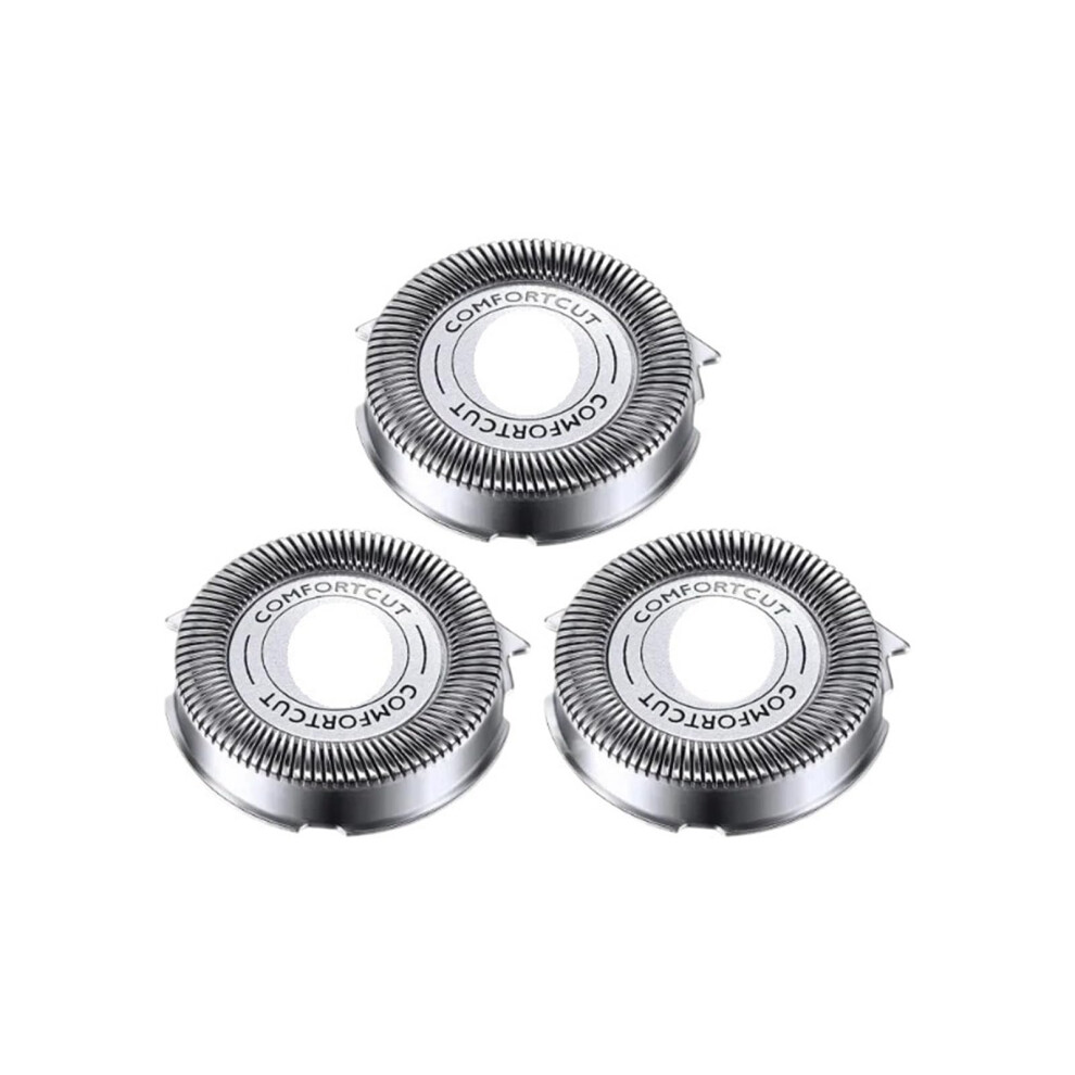 Replacement Heads for Philips Shaver SH30 SH50 SH52 for Series 1000 2000 3000 5000, 3pcs Smooth Cut