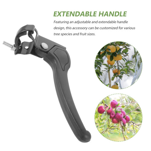 2 Pcs Scissor Fruit Picker Attachment Picker Grabber Long Pole Fruit Collector Fruit Picker Handle Grasp Plastic 1