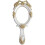 Vintage Διακοσμητικός Καθρέφτης Χειρός με Λαβή - Princess Decorative Hand Mirror White 1
