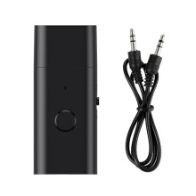 Bluetooth 5.3 Transmitter Receiver, 3.5mm Aux Wireless USB Adapter, Built-in Microphone, Music Streaming