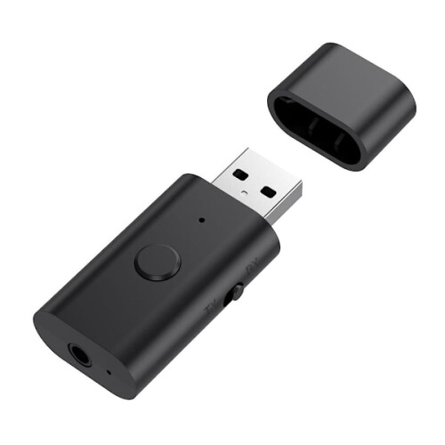 Bluetooth 5.3 Transmitter Receiver, 3.5mm Aux Wireless USB Adapter, Built-in Microphone, Music Streaming 1