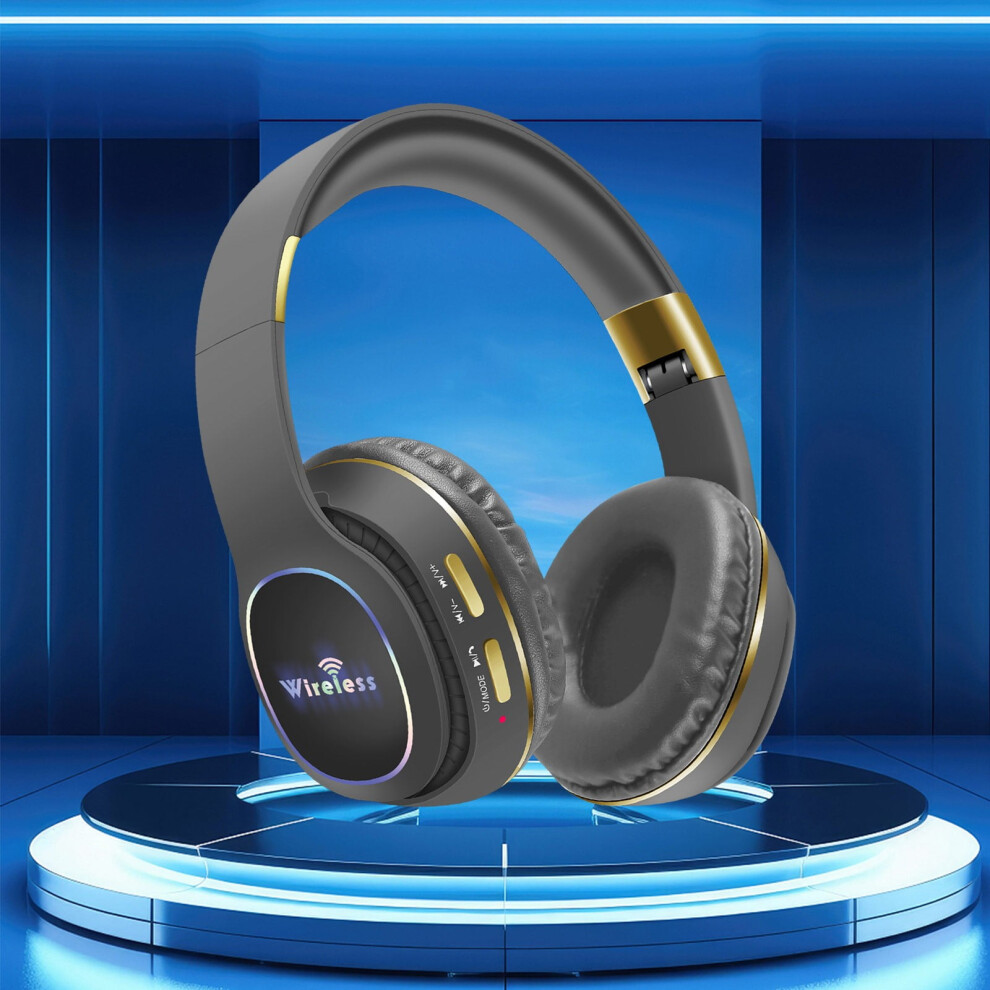 Headphones Wireless Bluetooth Headset Subwoofer Bluetooth Mobile Computer Game Music Sports Game Headphones With Led Lights 9395123345239