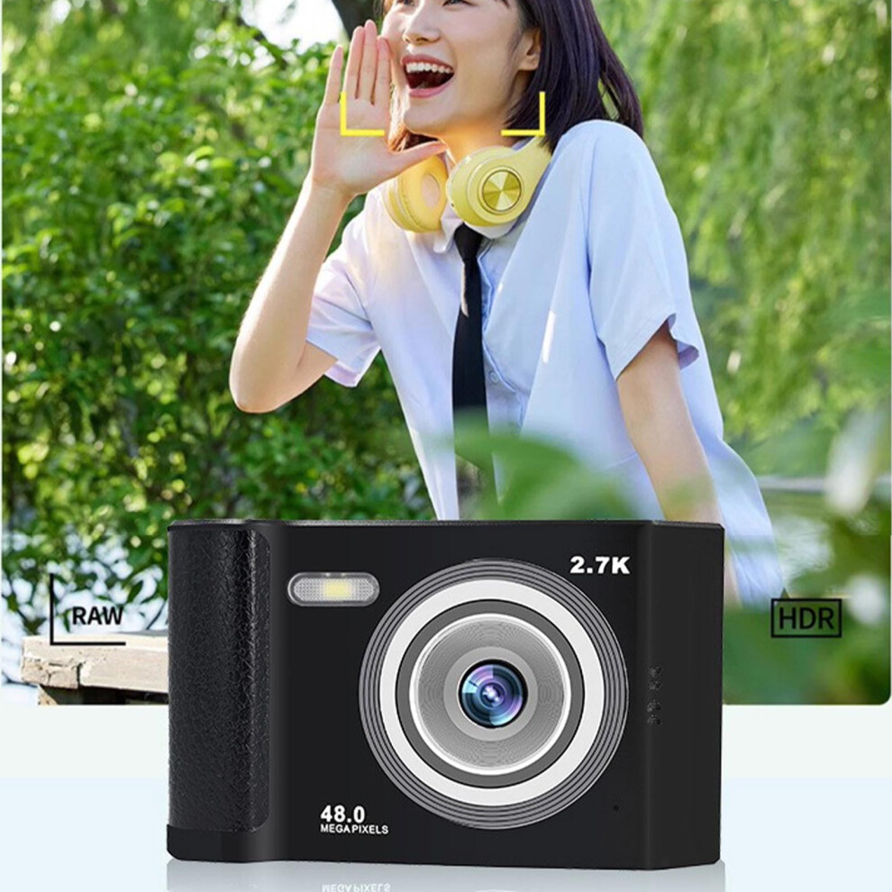 Quinlirra Graduation Gift Digital Camera 27Mp 720P Hd 8X Zoom Ccd Compact Camera With Filter Effects, Compatible With Students & Teachers 9395123345284